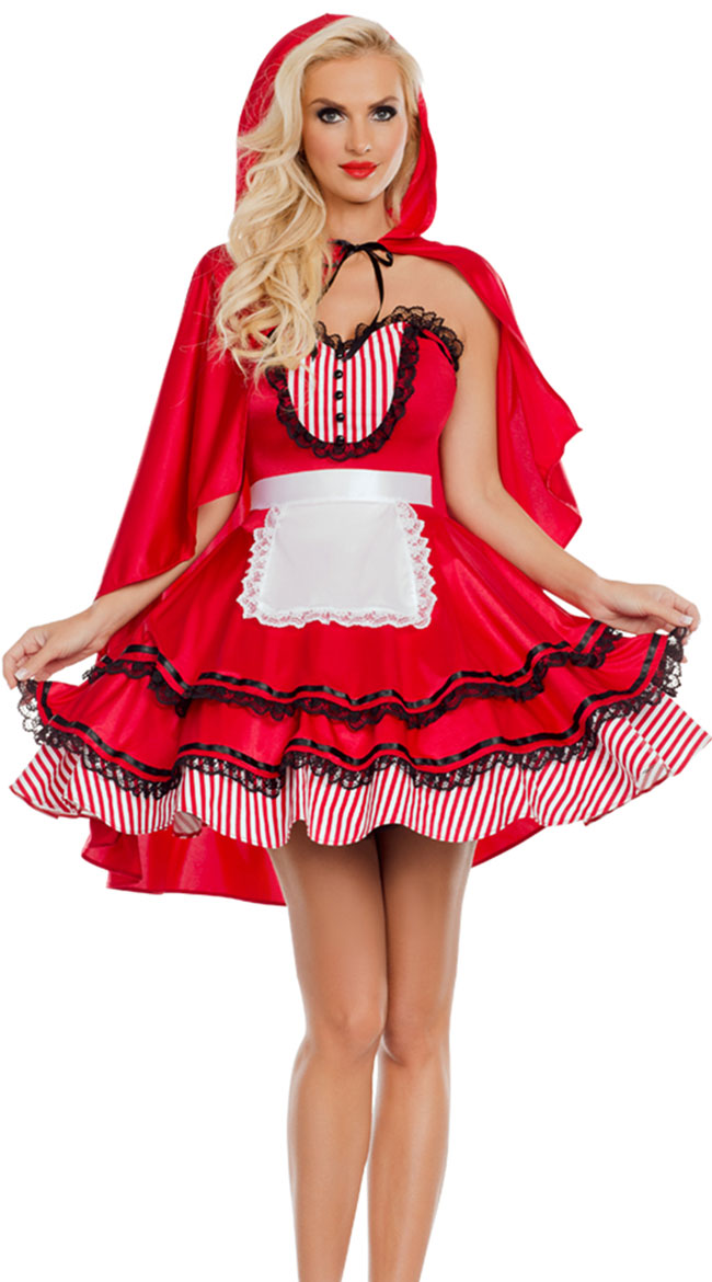 F1887 little red riding hood costume women